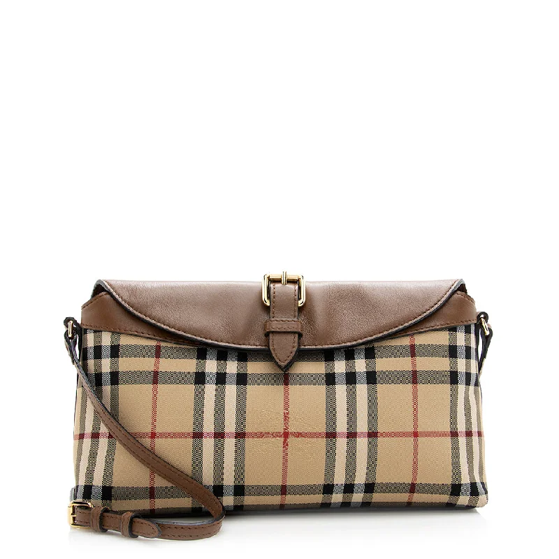 Burberry Horseferry Check Leah Crossbody Bag (SHF-20731)