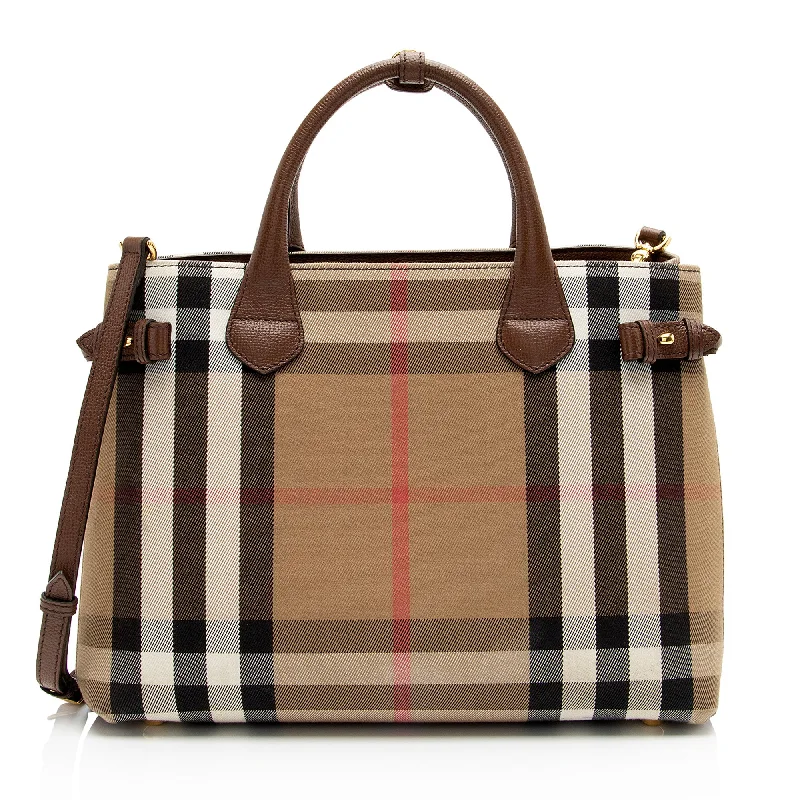 Burberry House Check Banner Medium Tote (SHF-0G2VoA)