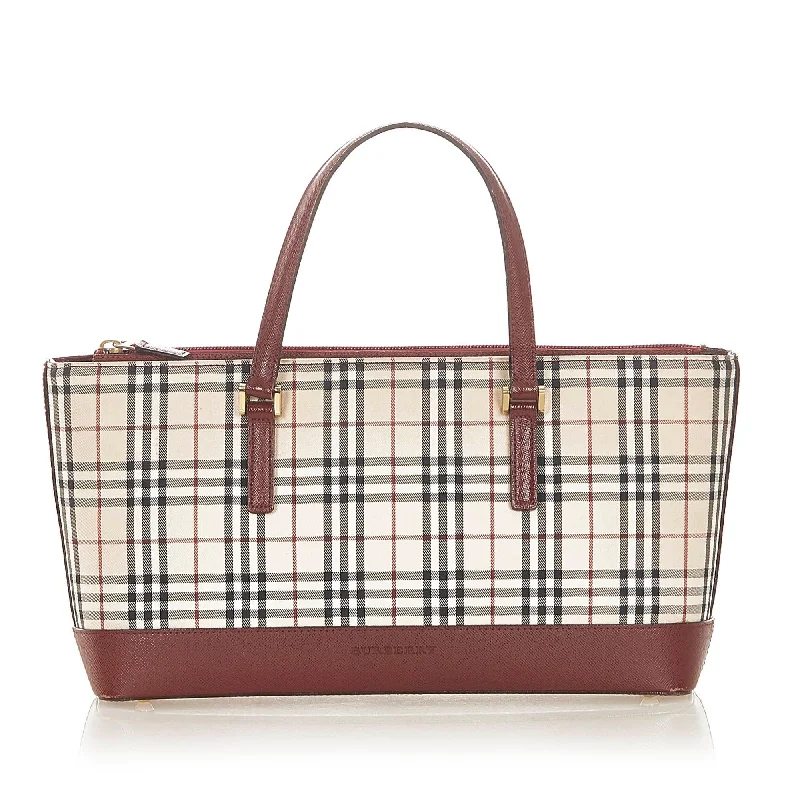 Burberry House Check Canvas Handbag (SHG-20443)