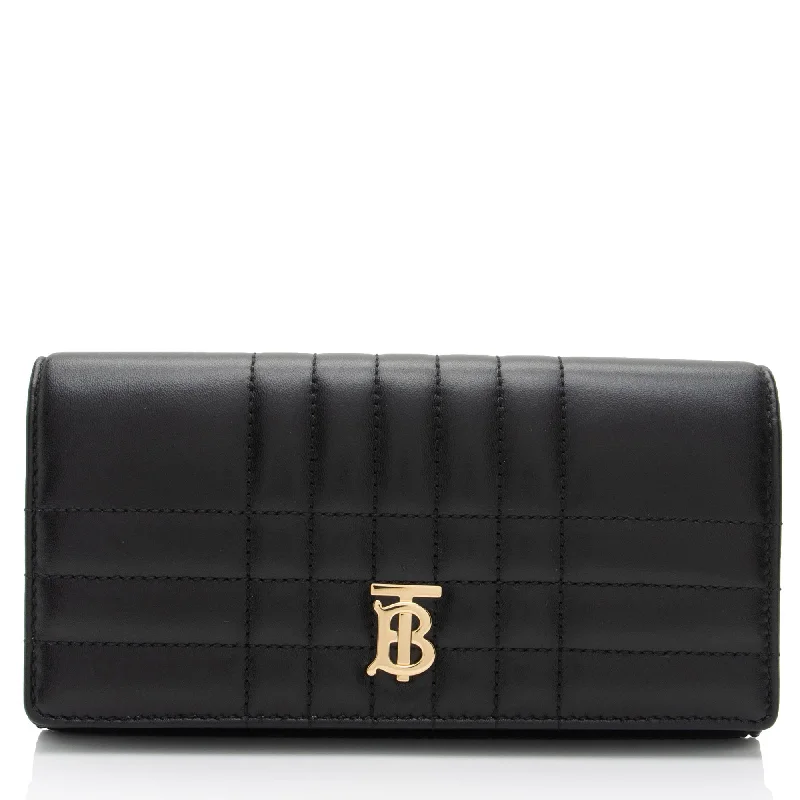 Burberry Quilted Lambskin TB Lola Wallet (SHF-GBBi3Y)