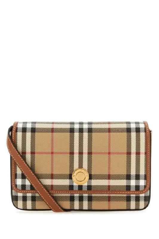 Burberry Woman Printed Canvas Hampshire Crossbody Bag