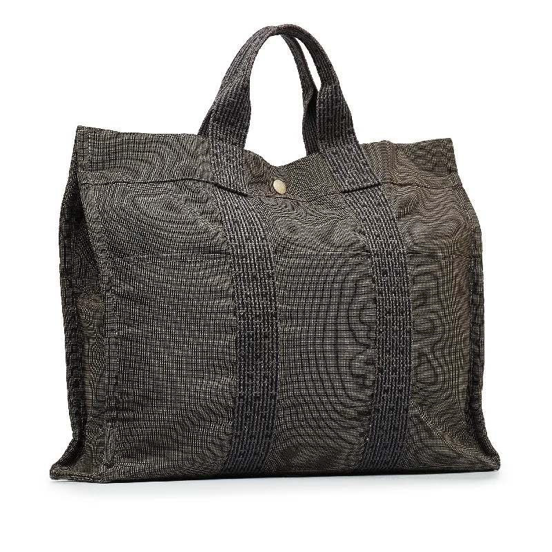 Gray Hermes Herline MM Tote Bag