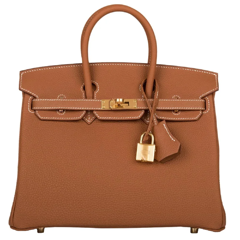 Hermès Birkin 25 Gold Togo Leather With Gold Hardware Handbag