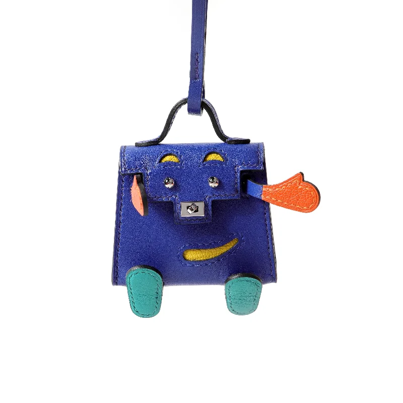 Hermes Blue Electric Kelly Doll Bag Charm