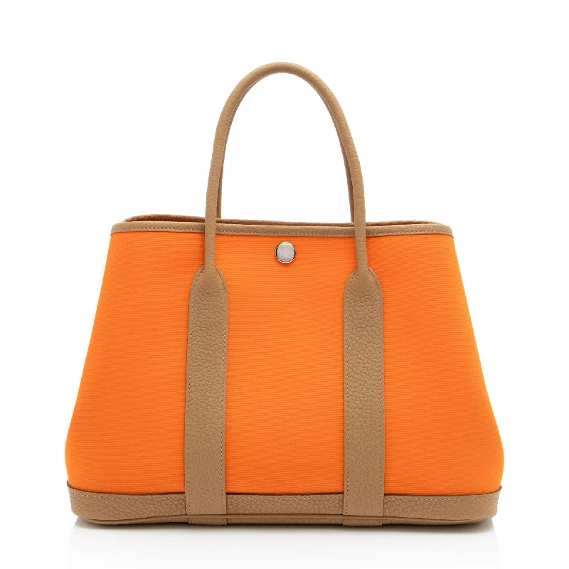 Hermes Canvas Negonda Garden Party 30 Tote (SHF-Z8LgOl)