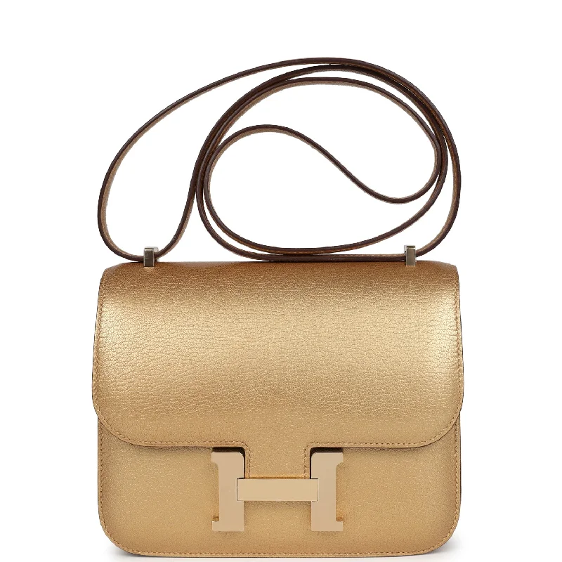 Hermes Constance 18 Dore Chamkilight Chevre Permabrass Hardware