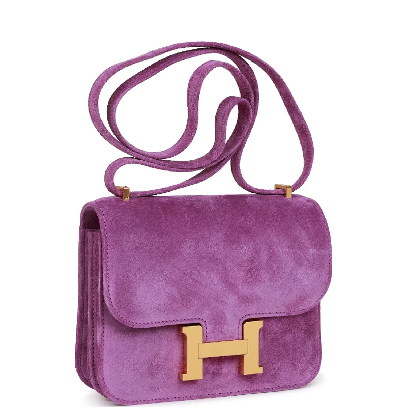 Hermes Constance 18 Violet Doblis Gold Hardware