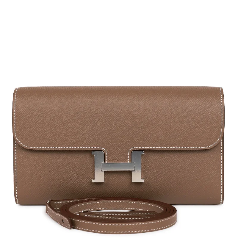 Hermes Constance Wallet To Go Etoupe Epsom Palladium Hardware