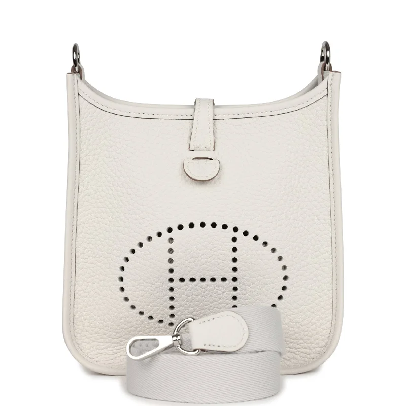 Hermes Evelyne TPM Gris Pale Clemence Palladium Hardware