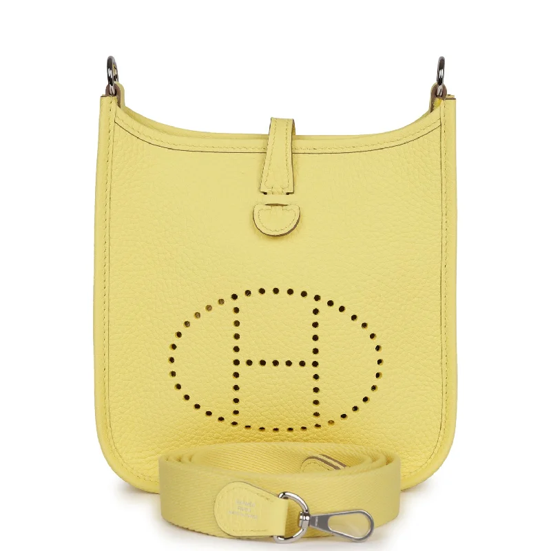 Hermes Evelyne TPM Limoncello Clemence Palladium Hardware