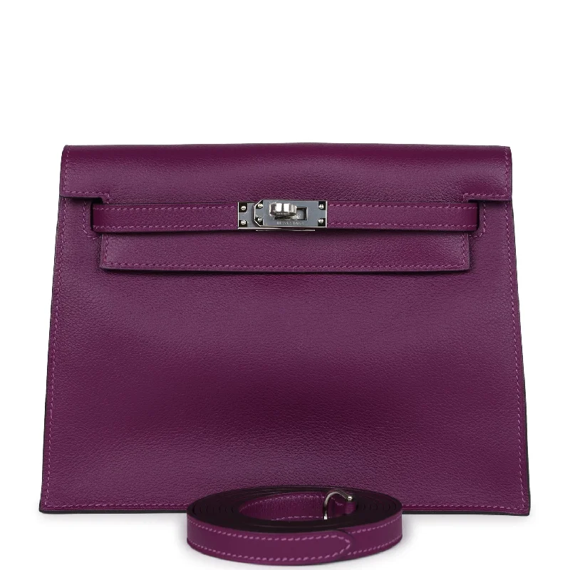 Hermes Kelly Danse Anemone Evercolor Palladium Hardware