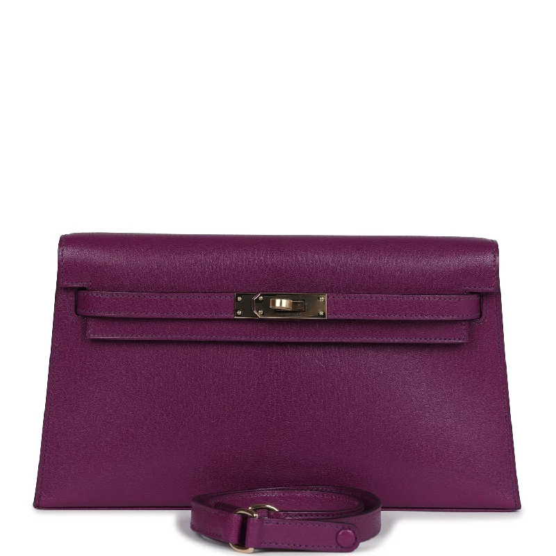 Hermes Kelly Elan Anemone Chevre Chamkila Permabrass Hardware