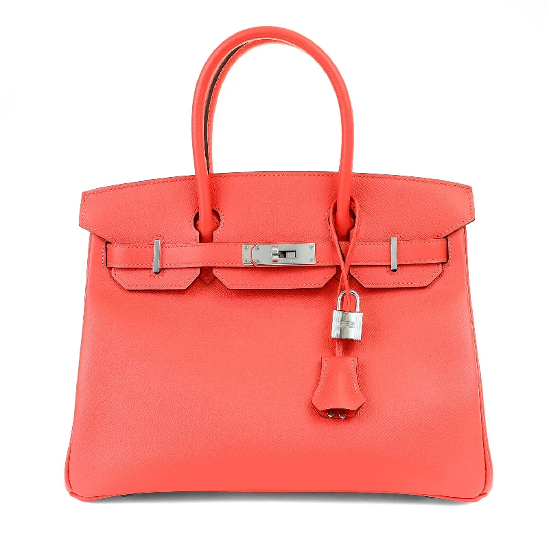 Hermès 30cm Rose Epsom Birkin Bag with Palladium Hardware