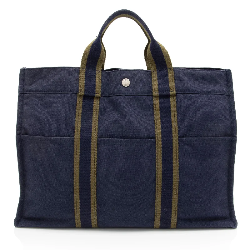 Hermes Toile Fourre Tout MM Tote (SHF-WYiUei)