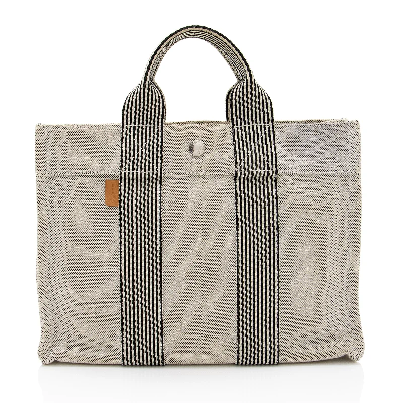 Hermes Toile Fourre Tout PM Tote (SHF-whXNCN)