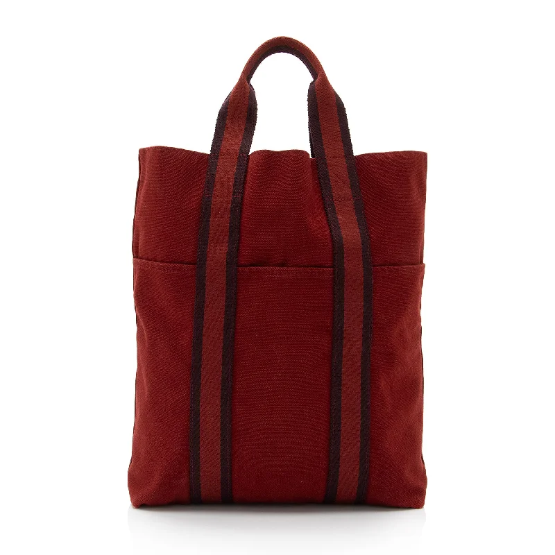 Hermes Toile Fourre Tout Shopping Tote (SHF-Cp7PyS)