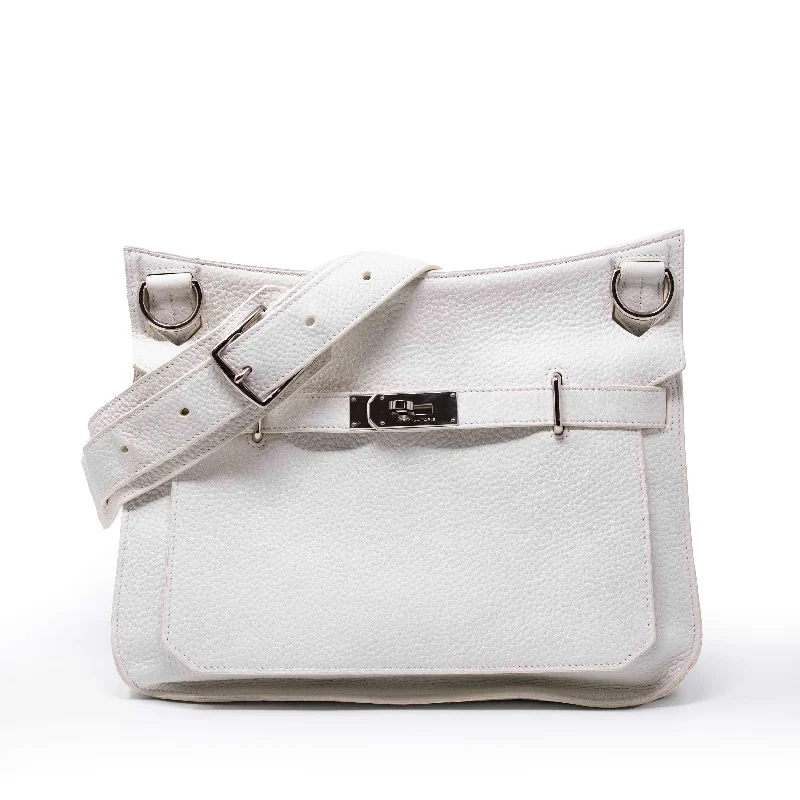 Hermes White Clemence Jypsiere 34