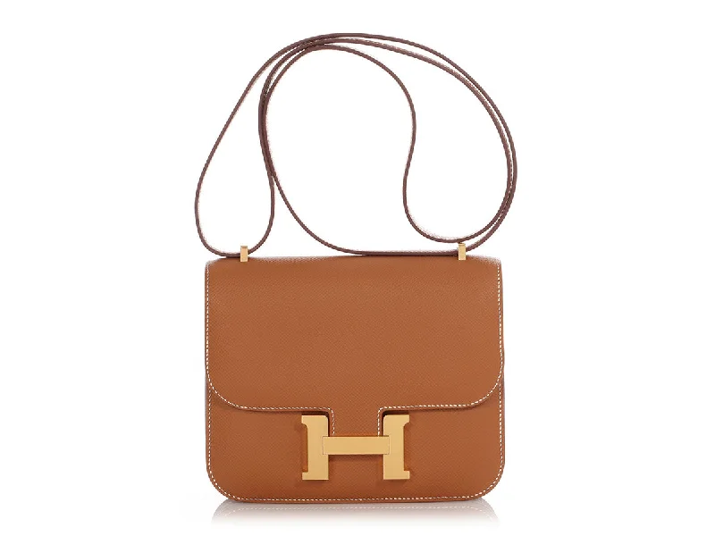 Hermès Gold Epsom Mirror Constance 18